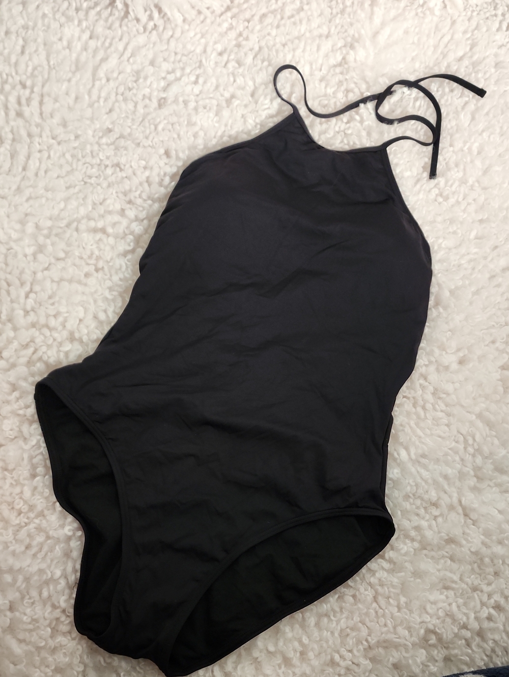 Black One-Piece Halter Swimwear. Size L. NWT.
